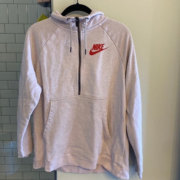 Nike Tops - Pink Nike quarter zip sweatshirt